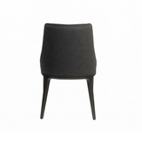 Ashford Dining Chair - Noir with Walnut Legs