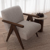 Windsor Armchair - Pebble with Sable Legs