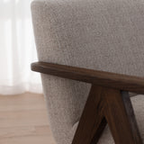 Windsor Armchair - Pebble with Sable Legs