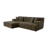 Valletta 3 Seater with Chaise - Mystique Fern