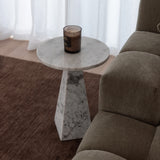 Torin Side Table - White & Grey