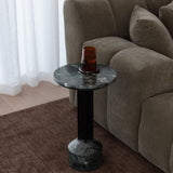 Alden Side Table - Green & Black