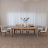 Portland Extension Dining Table - Honey Oak