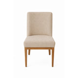 Devon Dining Chair - Ecru with Smoked Ash Legs
