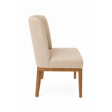 Devon Dining Chair - Ecru with Smoked Ash Legs