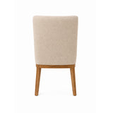 Devon Dining Chair - Ecru with Smoked Ash Legs