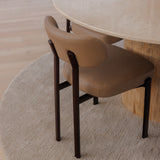Coco Dining Chair - Dune with Espresso Legs
