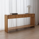 Carver Console - Honey Oak