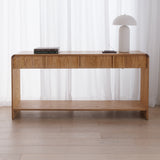 Carver Console - Honey Oak