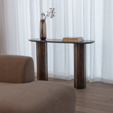 Luna Marble Wood Console