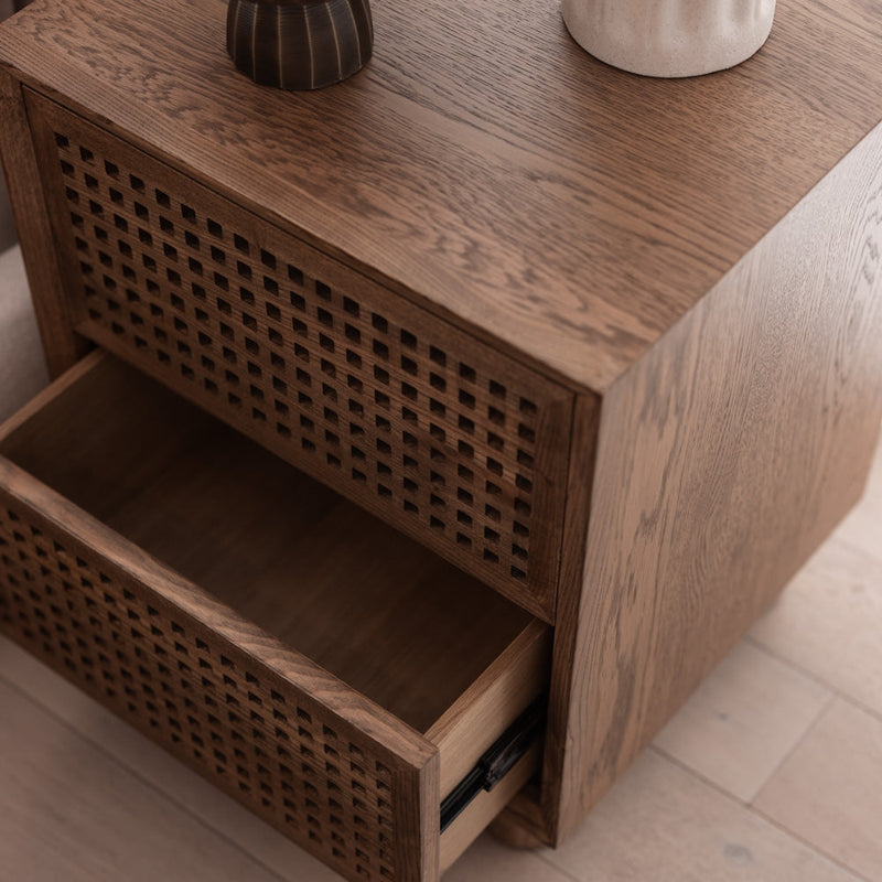 Mira 2 Drawer Bedside