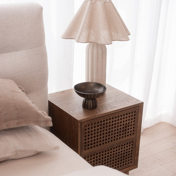 Mira 2 Drawer Bedside
