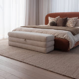 Aveline Storage Ottoman - Ecru