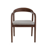 Soren Dining Chair - Ivory with Coffee Bean Legs