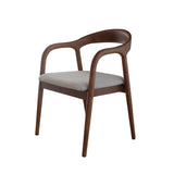 Soren Dining Chair - Ivory with Coffee Bean Legs