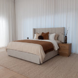 Allure Bed with Drawers - Natural