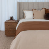 Allure Bed with Drawers - Natural