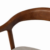 Soren Dining Chair - Ivory with Coffee Bean Legs