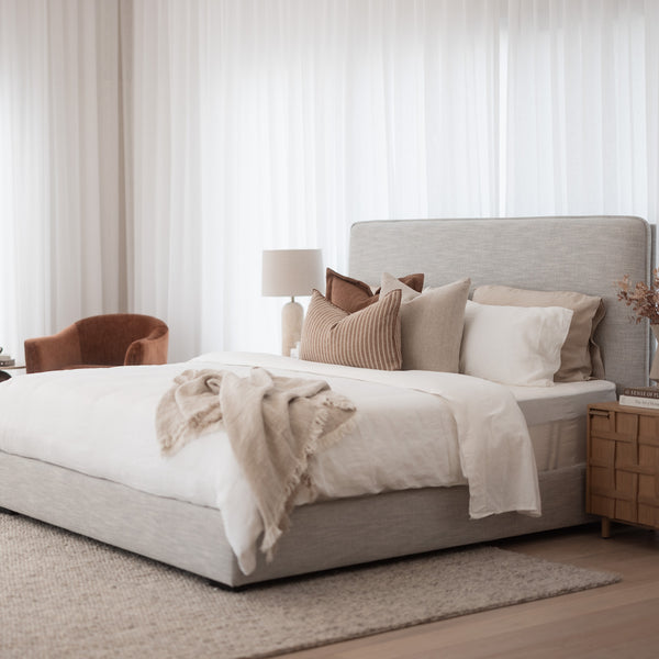 Orlando Bed - Light Grey