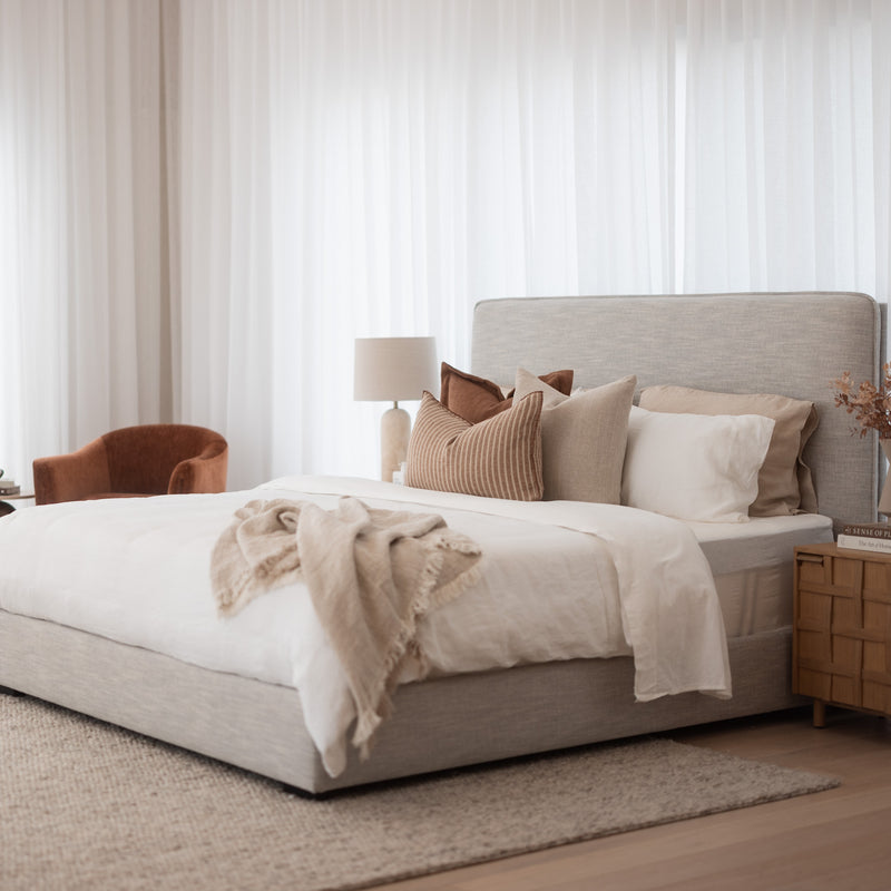 Orlando Bed - Light Grey