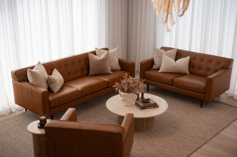 Chiswick Leather 3 Seater Sofa