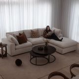 Replica Cloud 3 Seater with Chaise - Harpo Natural
