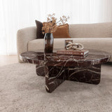 Circe Marble Coffee Table - Rosso