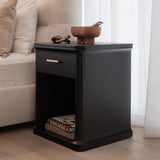 Aira 1 Drawer Bedside - Ebony