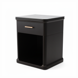 Aira 1 Drawer Bedside - Ebony