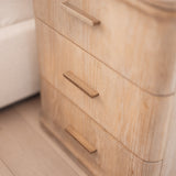Aira 3 Drawer Bedside - Honey Oak