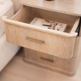 Aira 3 Drawer Bedside - Honey Oak