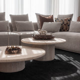 Alto 800 Coffee Table - White Travertine