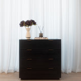 Lucie 4 Drawer Chest - Ebony