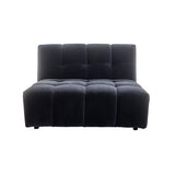 Valletta Armless 2 Seater - Mystique Caviar
