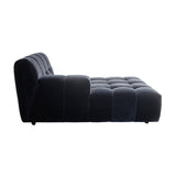 Valletta LHS Chaise - Mystique Caviar