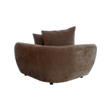 Enzo 1.5 Seater with RHS Arm - Grace Raisin