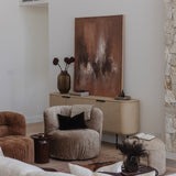 Loui Swivel Arm Chair - Ash
