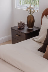 Aira 3 Drawer Bedside - Walnut