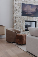 Biba Swivel Arm Chair - Tilly Raisin