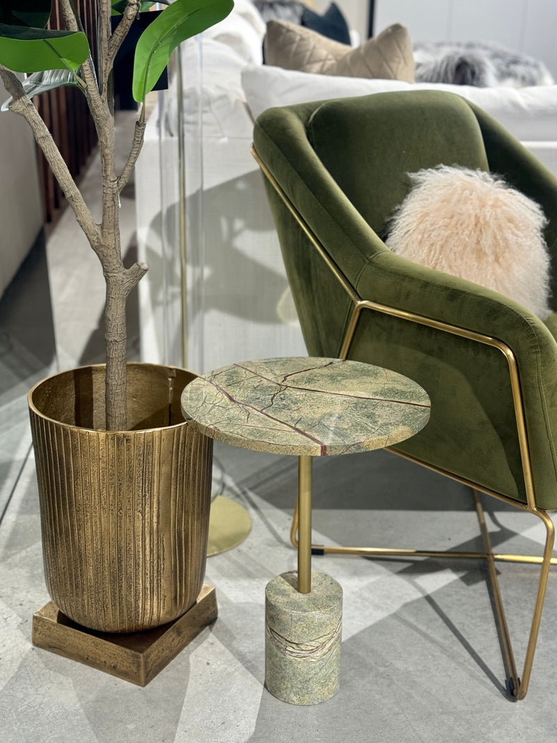 Chiara Marble Side Table - Green