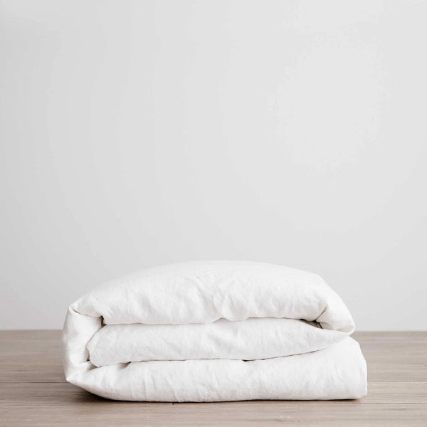 Linen Duvet Cover - White