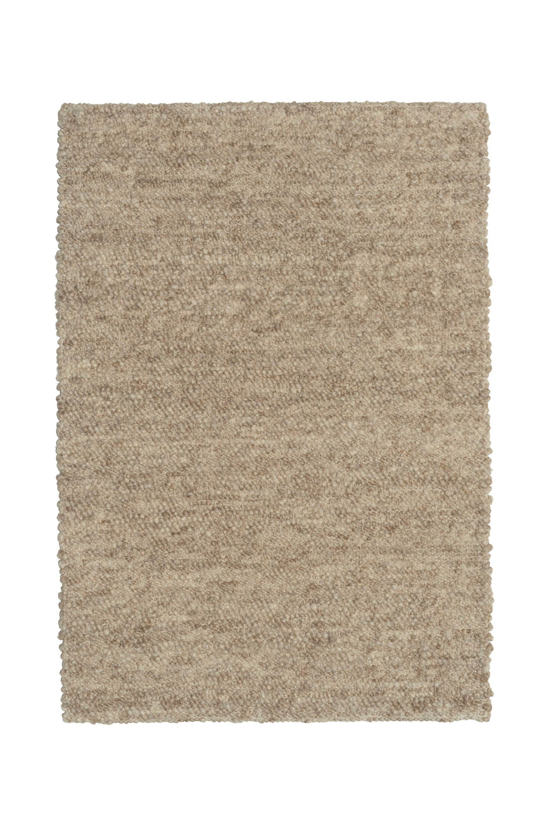 Zurich Handwoven Textured Boucle Wool Rug - Caramel