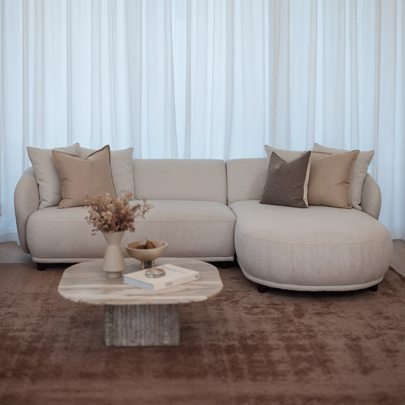 Rae 3 Seater with Chaise - Wheat