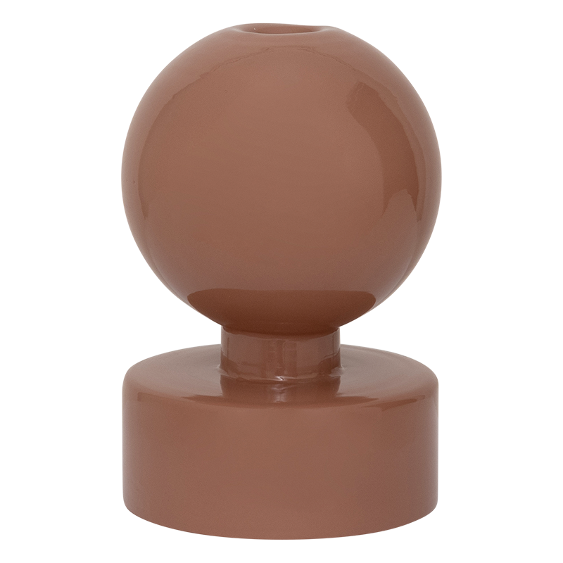 Candle Holder Pallo Brown