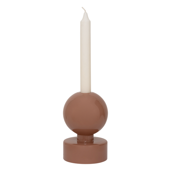 Candle Holder Pallo Brown