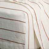 Cultiver Linen Fitted Sheet - Cedar Stripe