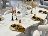 Embroidered Linen Napkin Set - Goblet