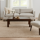 Zurich Handwoven Textured Boucle Wool Rug - Caramel
