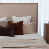 Kingsley King Bed - Flaxseed & Antique Oak