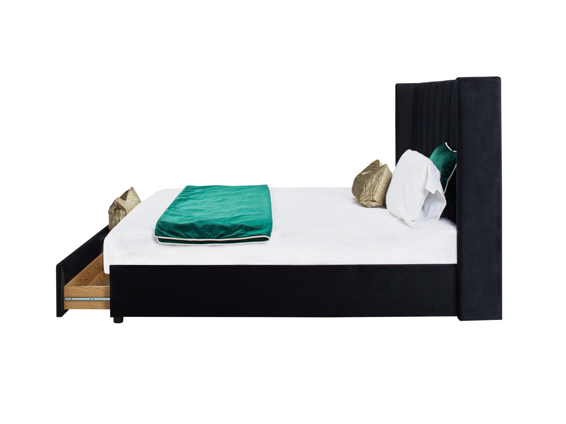 Buy Allure Velvet Bed with Storage in Perth, Osborne Park, Joondalup WA